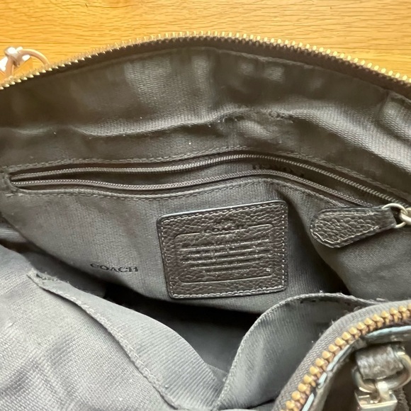 Coach New York Kelsey Pebbled Leather Top Handle Satchel Brown Bag Purse - Picture 5 of 7